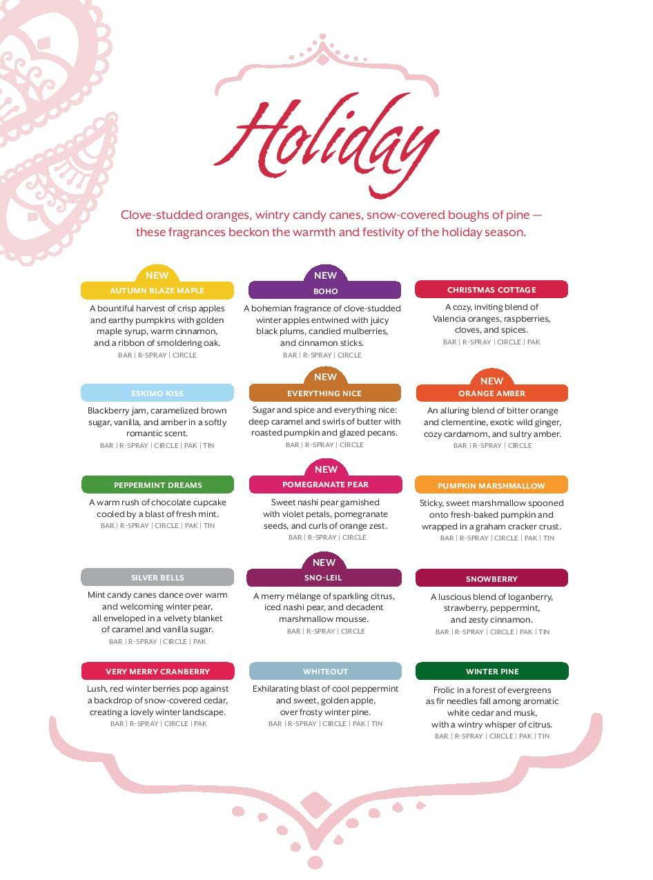 Scentsy 2014 Holiday Scents