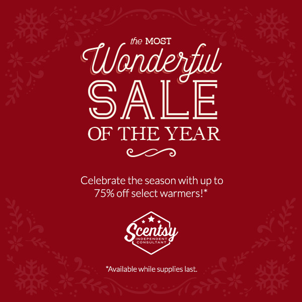 75% Off Warmers - Scentsy Sale