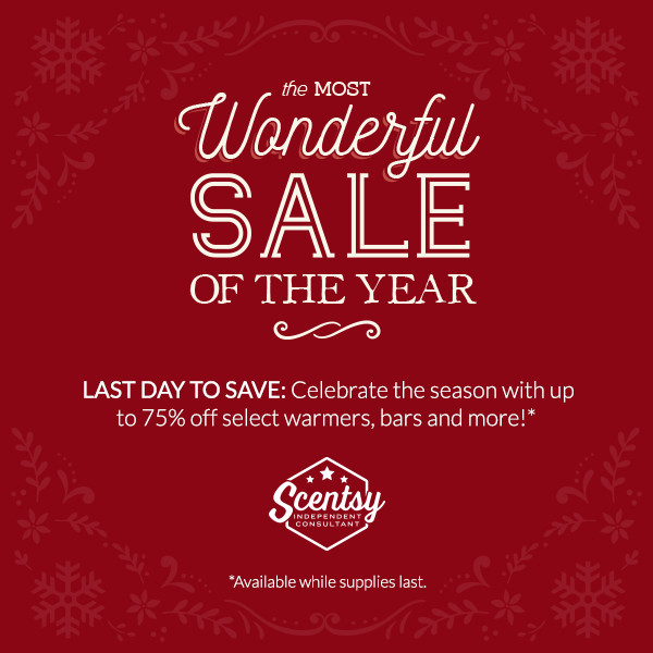 Scentsy up to 75% off Sale