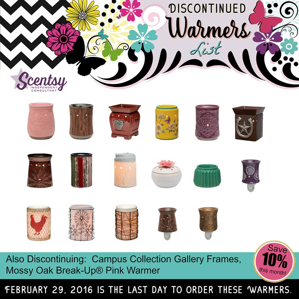 Scentsy Warmers Discontinued