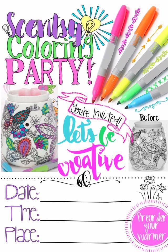 Coloring Party Scentsy